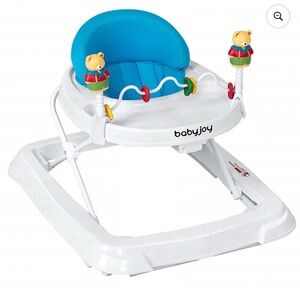 White and Blue Kids Walker